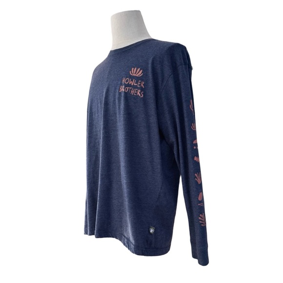 Howler Brothers Men’s Long-Sleeve T. Gray, Orange. XL. NEW - Picture 9 of 14